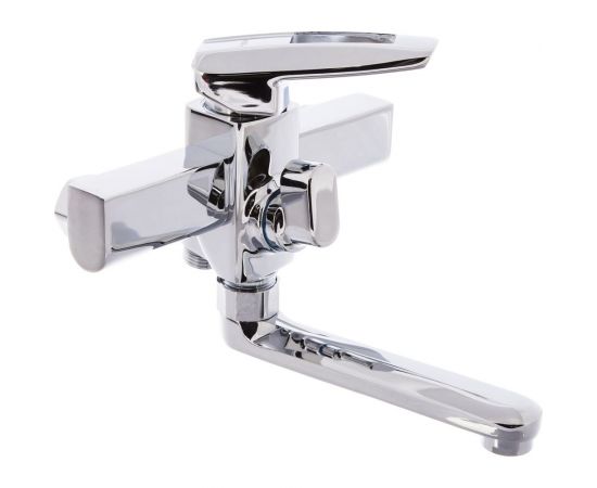 Смеситель для ванны и душа G-lauf с коротким поворотным изливом, хром LOF3-A033 