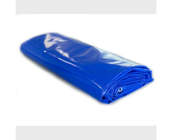 Строительный полог ПВХ, МТ1 500, 5х3 м, на люверсах с шагом 0.5 м, синий RUSтент СПП50053 