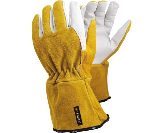 Краги сварщика TEGERA 118А, из натуральной кожи без подкладки, размер 8 118A-8 