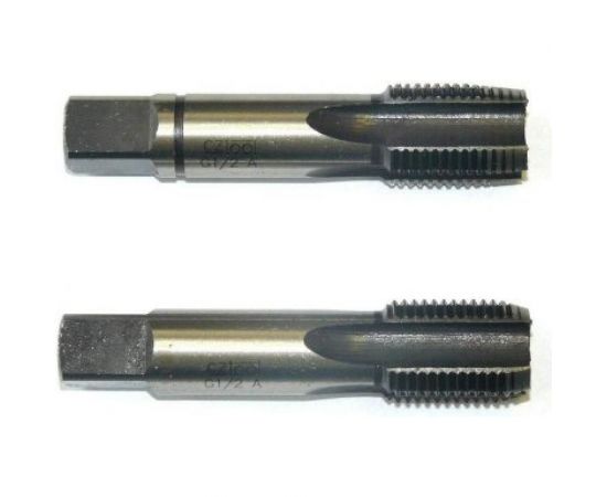 Метчик, трубная резьба G1 дюйм, комплект из 2-х штук Bucovice Tools 112100 