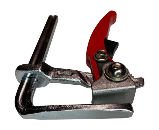 Кованая струбцина WOODWORK F-тип, 200x60 мм, c рычажной рукояткой, для установки в Т-паз RTC-2060 – изображение 2