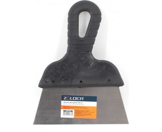 Фасадный шпатель ZOLDER 150 мм, полированная нержавеющая сталь, ручка пластик А1062-150 – изображение 2