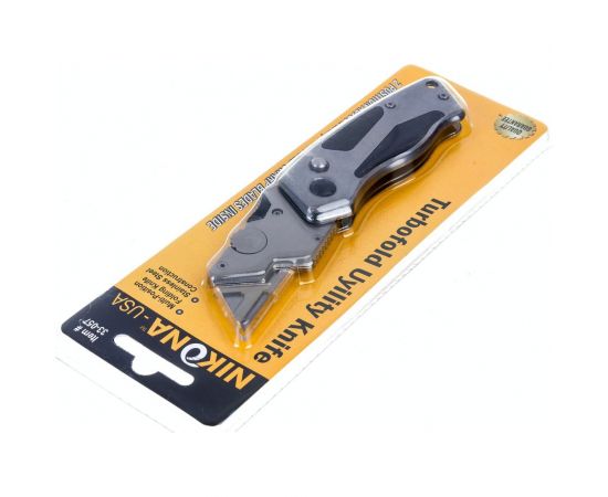 Турбо-нож NIKONA складной, 2-х позиционный ,со сменным лезвием из SK5 стали 33-057 – изображение 2