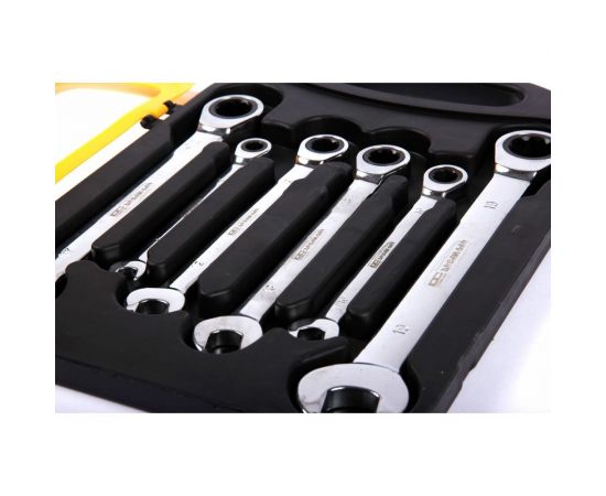 Набор накидных ключей с трещоткой Dreamcar 7 шт. размер 8, 10, 12, 13, 14, 17, 19 DC-000-0180281 – изображение 2