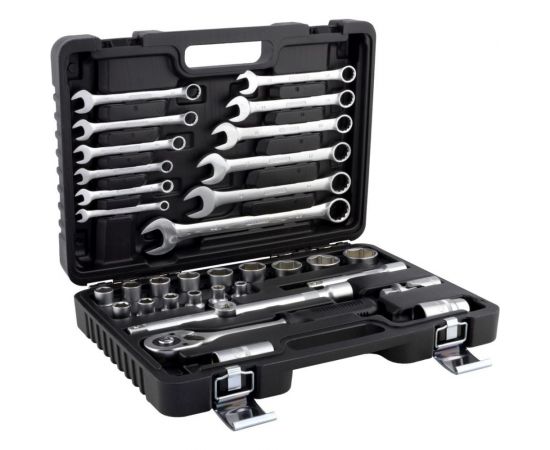 Набор торцевых головок и ключей ТЕХНИК (34 шт; 1/2DR) АвтоDело 51034 15079 – изображение 2
