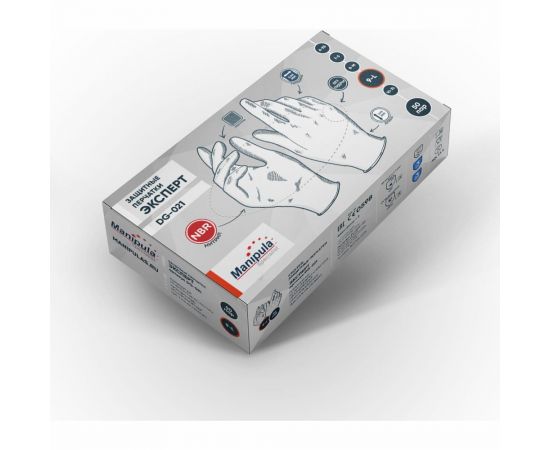 Перчатки Manipula Specialist ЭКСПЕРТ DG-021, нитрил 0.08 мм Пер 735/9 – изображение 2