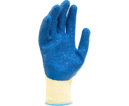 Трикотажные полиэфирные перчатки СИБРТЕХ латексное рельефное покрытие, 10 677535 – изображение 3