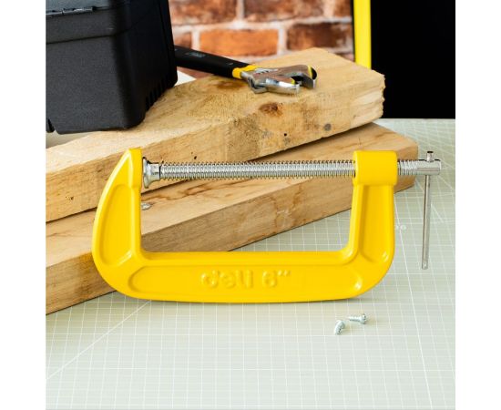 Струбцина DELI DL-G206 высота зажима 150мм, глубина зажима 95мм 104573 – изображение 3