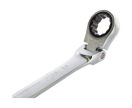 Трещоточный комбинированный ключ с шарниром 19мм KING TONY 373019M – изображение 3