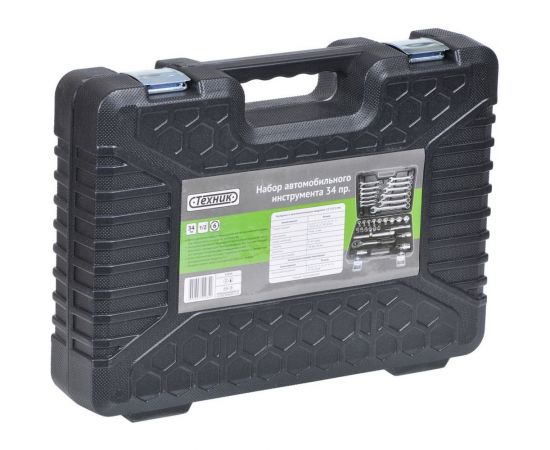 Набор торцевых головок и ключей ТЕХНИК (34 шт; 1/2DR) АвтоDело 51034 15079 – изображение 3