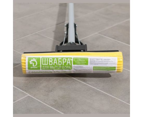 Швабра Доляна PVA с роликовым отжимом, 120 см 4363470 – изображение 4