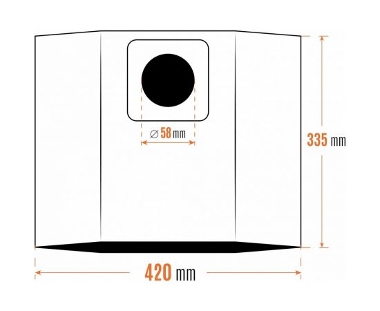 Фильтр-мешок бумажный 3 шт Daewoo DAVC 25PB – изображение 4