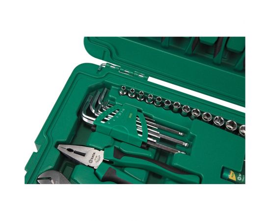 Набор инструмента Sata 61 предметов, комбинированный пласт. кейс 09536 – изображение 4