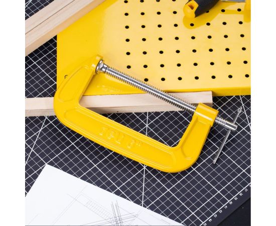 Струбцина DELI DL-G206 высота зажима 150мм, глубина зажима 95мм 104573 – изображение 5