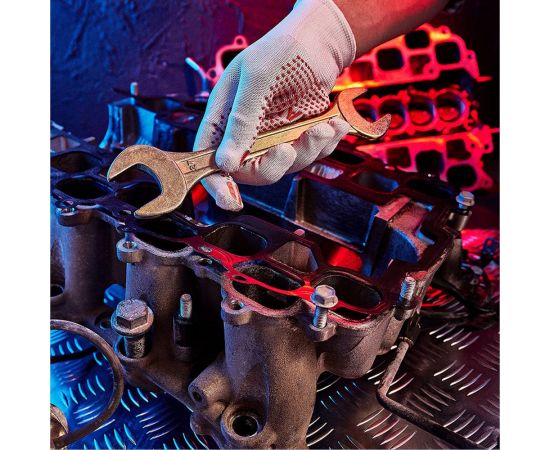 Гаечный рожковый ключ желтый цинк REXANT 24х27 мм 12-5833-2 – изображение 5