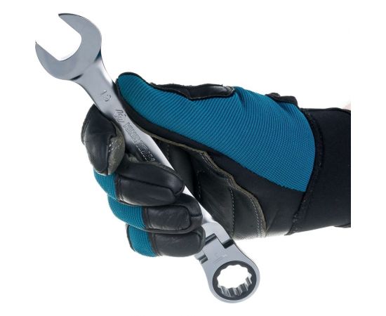 Трещоточный комбинированный ключ с шарниром 19мм KING TONY 373019M – изображение 6