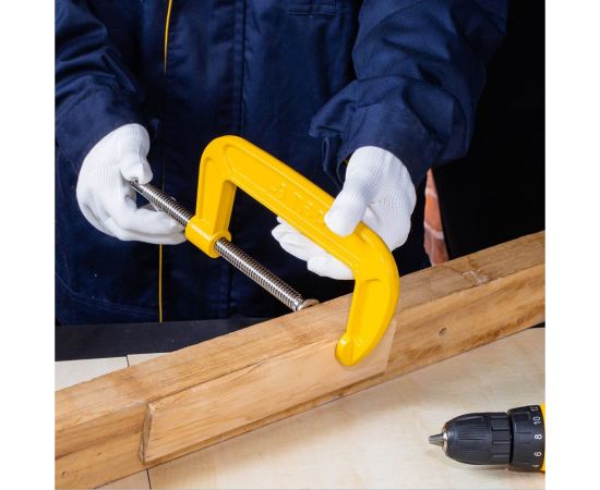 Струбцина DELI DL-G206 высота зажима 150мм, глубина зажима 95мм 104573 – изображение 8