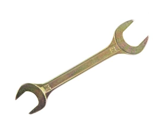 Гаечный рожковый ключ желтый цинк REXANT 24х27 мм 12-5833-2 – изображение 9