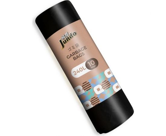 Мешки для мусора Garbage bags черные, 240 литров, 10 шт Jundo 4903720021309 