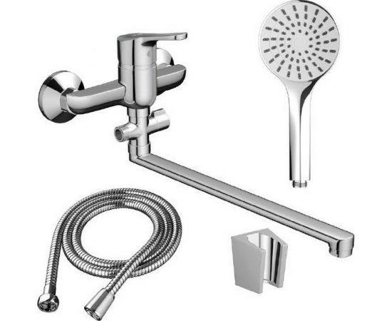 Смеситель для ванны и душа Dorff Norma с изливом и душевым набором D1095000 