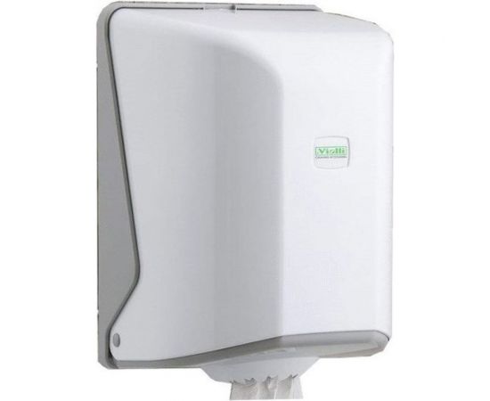 Диспенсер для рулонных полотенец VIALLI с центральной вытяжкой OG1 белый 12318 