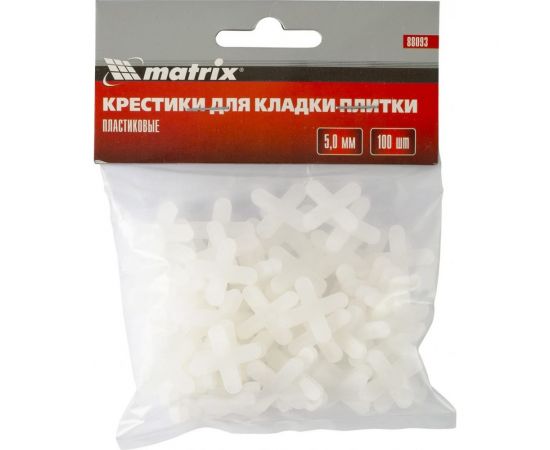Крестики (100 шт; 5 мм) для кладки плитки MATRIX 88093 