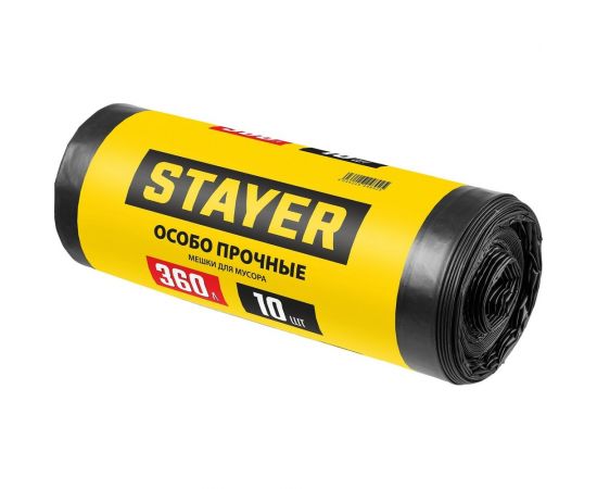 Строительные мусорные мешки STAYER Heavy Duty 360 л, 10 шт 39157-360 