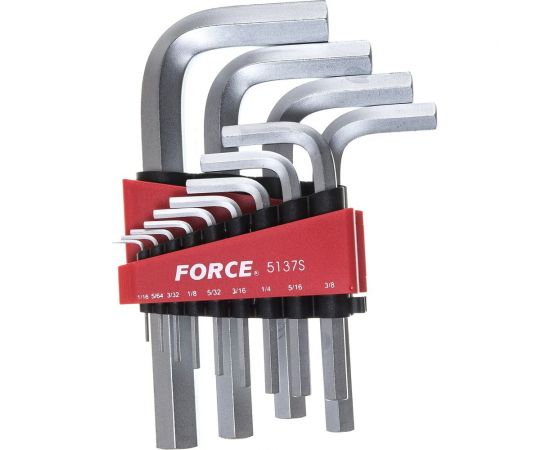 Набор дюймовых Г-образных шестигранников 1/16 -3/4 13 предметов FORCE 5137S 
