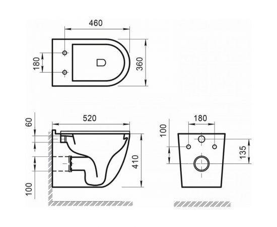 Подвесной безободковый унитаз BelBagno SENSO-R с креплением BB017CHR – изображение 11