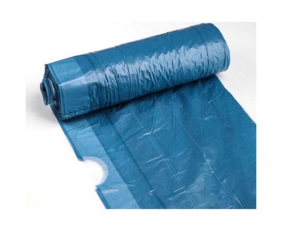 Мешки для мусора с завязками Люкс (10 шт; 50х70 см; 50 л; ПВД; 25 мкм; синие) Доляна 1506428 – изображение 2