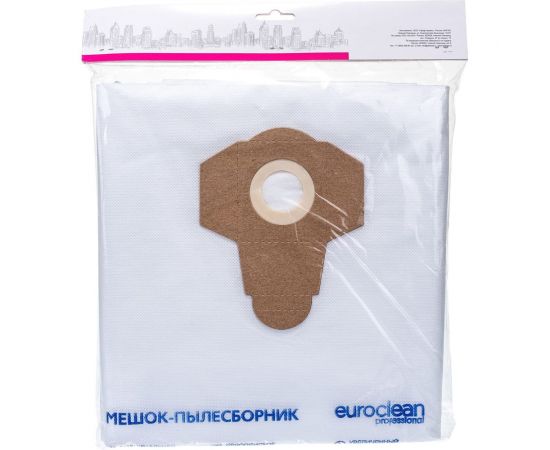 Мешки для пылесоса ДИОЛД ПВУ-1400-60, ЗУБР ПУ-60-1400 М4 МАСТЕР, КОРВЕТ 367, 5 шт. EURO Clean EUR-423/5 – изображение 3