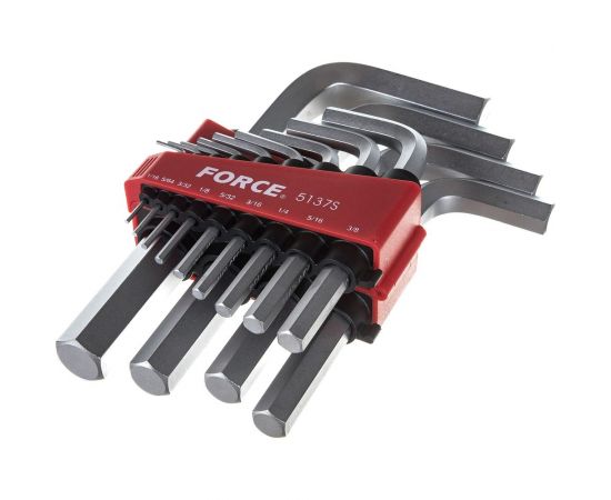 Набор дюймовых Г-образных шестигранников 1/16 -3/4 13 предметов FORCE 5137S – изображение 3