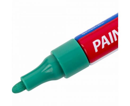 Лаковый маркер-краска BRAUBERG EXTRA paint marker 4 мм, зеленый, улучшенная нитро-основа, 151985 – изображение 3