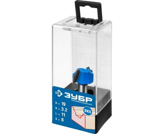 Пазовая фасонная фреза ЗУБР Профессионал №1, 19х11 мм 28740-19 – изображение 4