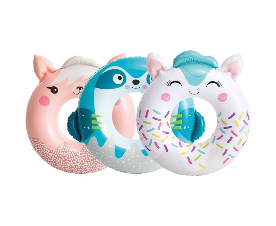 Надувной круг INTEX Милые зверята 84(91)х76 см, до 40 кг, от 8 лет, 3 вида 59266 – изображение 4