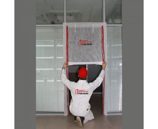 Временная пленочная дверь 160х220 см двумя молниями типа I I вариант 4Б СТОП-ПЫЛЬ 201812 – изображение 5