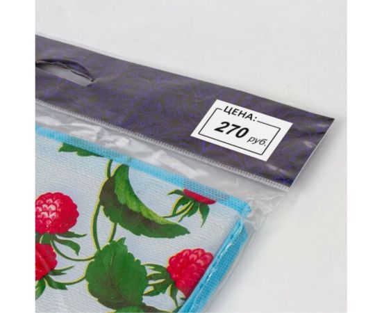 Ценник BRAUBERG Цена 35х25 мм, средний, белый, самоклеящийся, комплект 5 рулонов по 250шт, 112362 – изображение 6