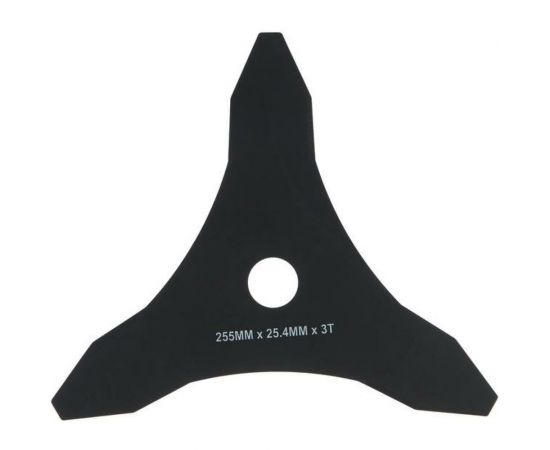 Нож трехлучевой для густой травы (255х25.4х1.4 мм) для триммера TUNDRA 6910125 