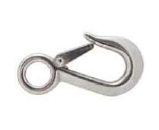 Крюк с предохранителем ЕВРОПАРТНЕР 100х19х20,5 мм, нержав. сталь, 1 шт. G1 7419 