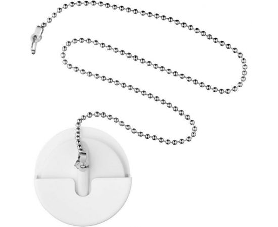 Набор: держатель для пробки, пробка с металлической цепочкой 50 см СУПРИМПЛАСТ белый 1NDVR4524_02_01Z50H 