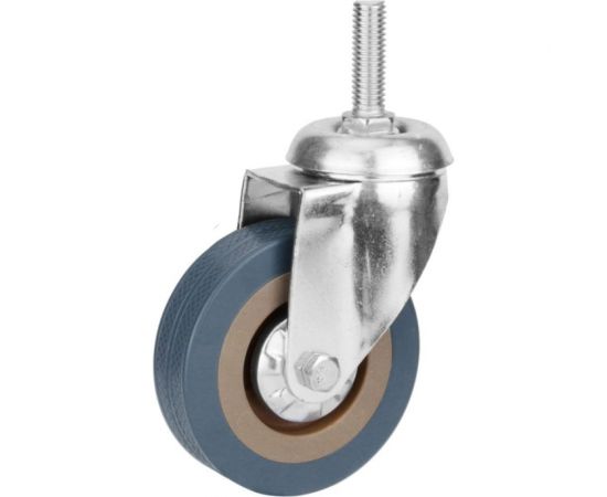 Опора аппаратная поворотная на шпильке 50 мм, серая резина, подшипник Локри SCtg25 
