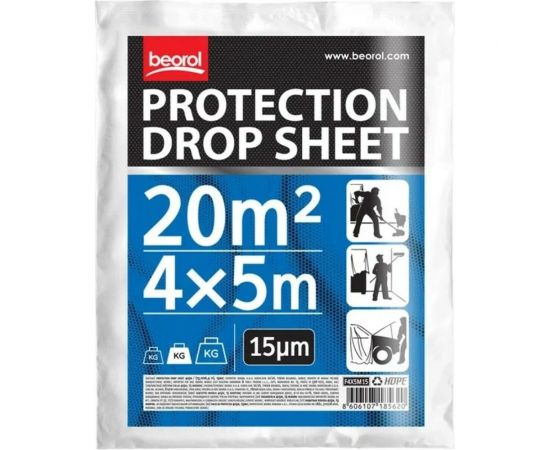 Пленка защитная 4x5 м, 15 мкм BEOROL 245818 