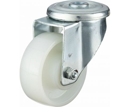 Колесо поворотное с отверстием 12 мм (80 мм; подшипник скольжения; грузоподъемность 200 кг; полиамид) СТЕЛЛА-ТЕХНИК N45080PNYD 