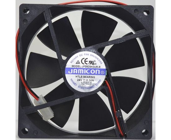 Вентилятор JAMICON JF0925H2UR 92х92х25 24В с разъемом 2 конт.MOLEX 5239-2(PHU-2) С00035657 