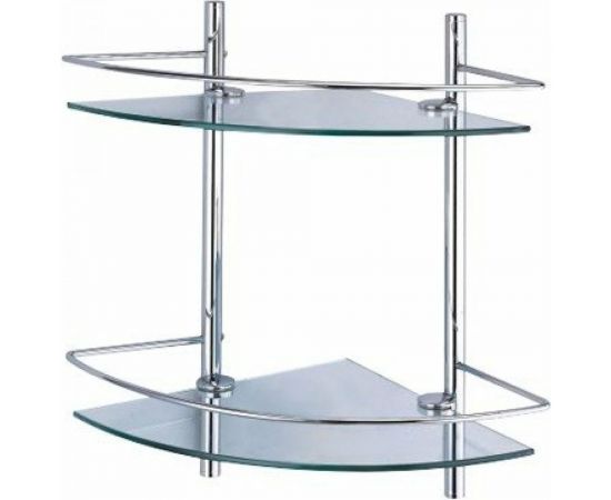 Полка WasserKRAFT стеклянная, двойная K-3122 