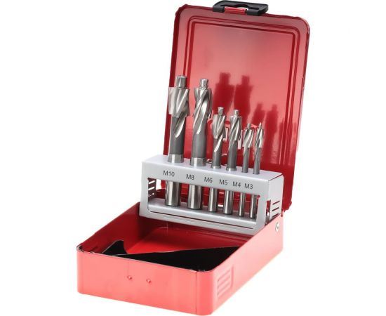 Набор цековок (6 шт; 71-100 мм; М3-M10; 180 гр.; HSS-G) Ruko 102452 