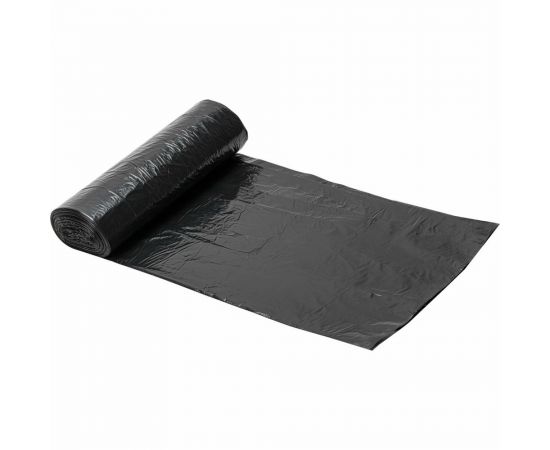 Мешки в рулоне для мусора 120 л, черные, 10 шт, ПНД, 11 мкм, 67x102 см ЛЮБАША 608093 – изображение 2
