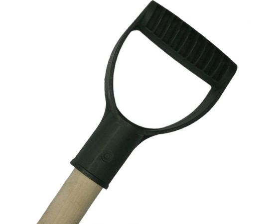 Снеговая пластиковая лопата ЛЕТО Крепыш оцинкованная планка, деревянный черенок, 465x340 мм 26727 – изображение 2