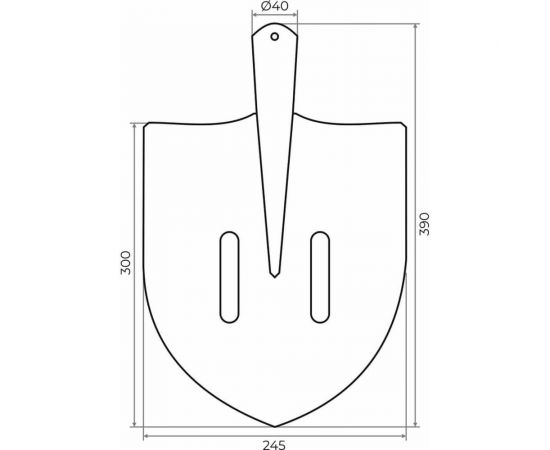 Штыковая лопата из рельсовой стали WillTech ЛШУ S506-4 015021 – изображение 2