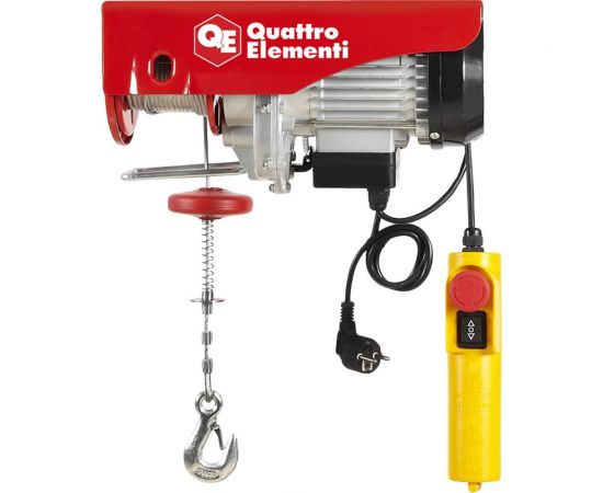 Электрическая таль QUATTRO ELEMENTI TL-500 1100 Вт, 250/500 кг, трос 12 м, блок полиспаст в компл. 793-695 – изображение 3